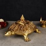 Brass Vishnu Dashavatar with Shree Yantra & Tortoise | 6" Sacred Art | 6.5kg Divine Masterpiece | Vastu Prosperity Set | Jaipurio